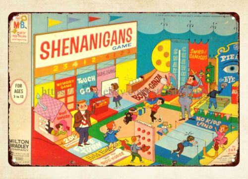 Vintage And Collectible Stores - Shenanigans Board Game 1964, plaque en