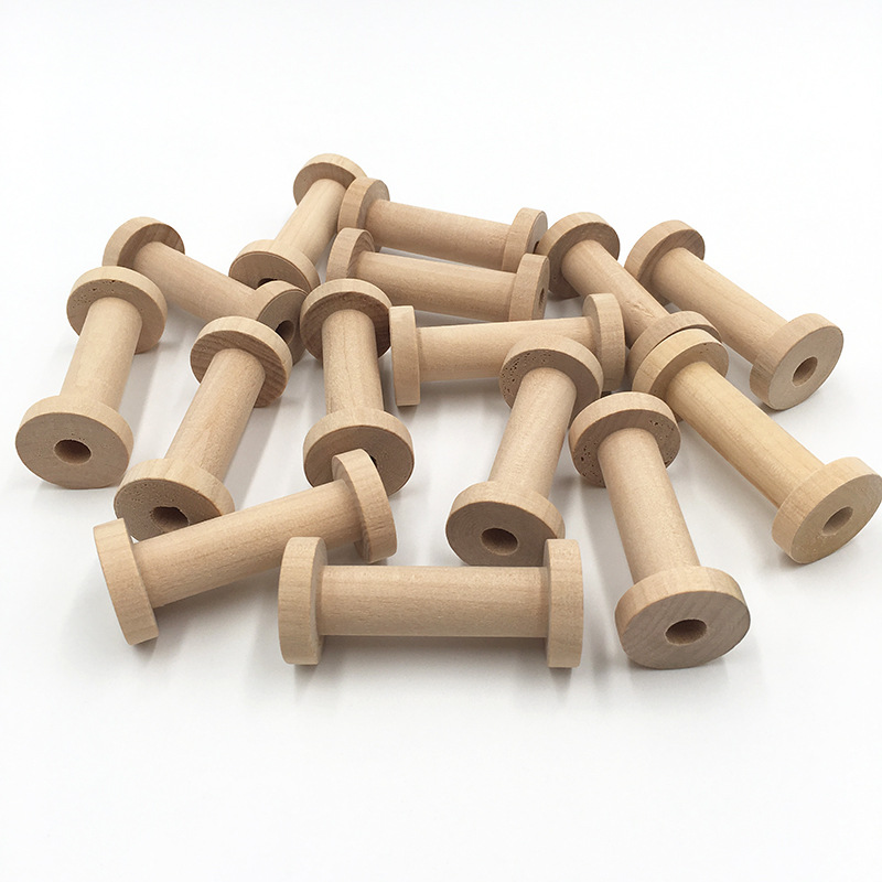 Bobines de Fil en Bois Naturel - Typewriter Ribbon Roll avis et prix