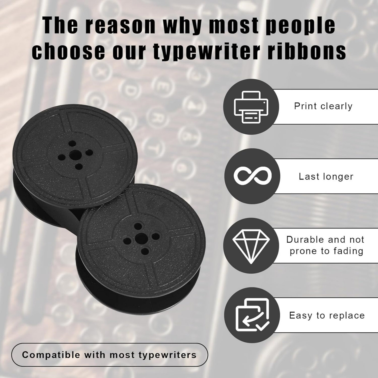 Ruban universel pour machine à - Typewriter Ribbon Roll avis et prix
