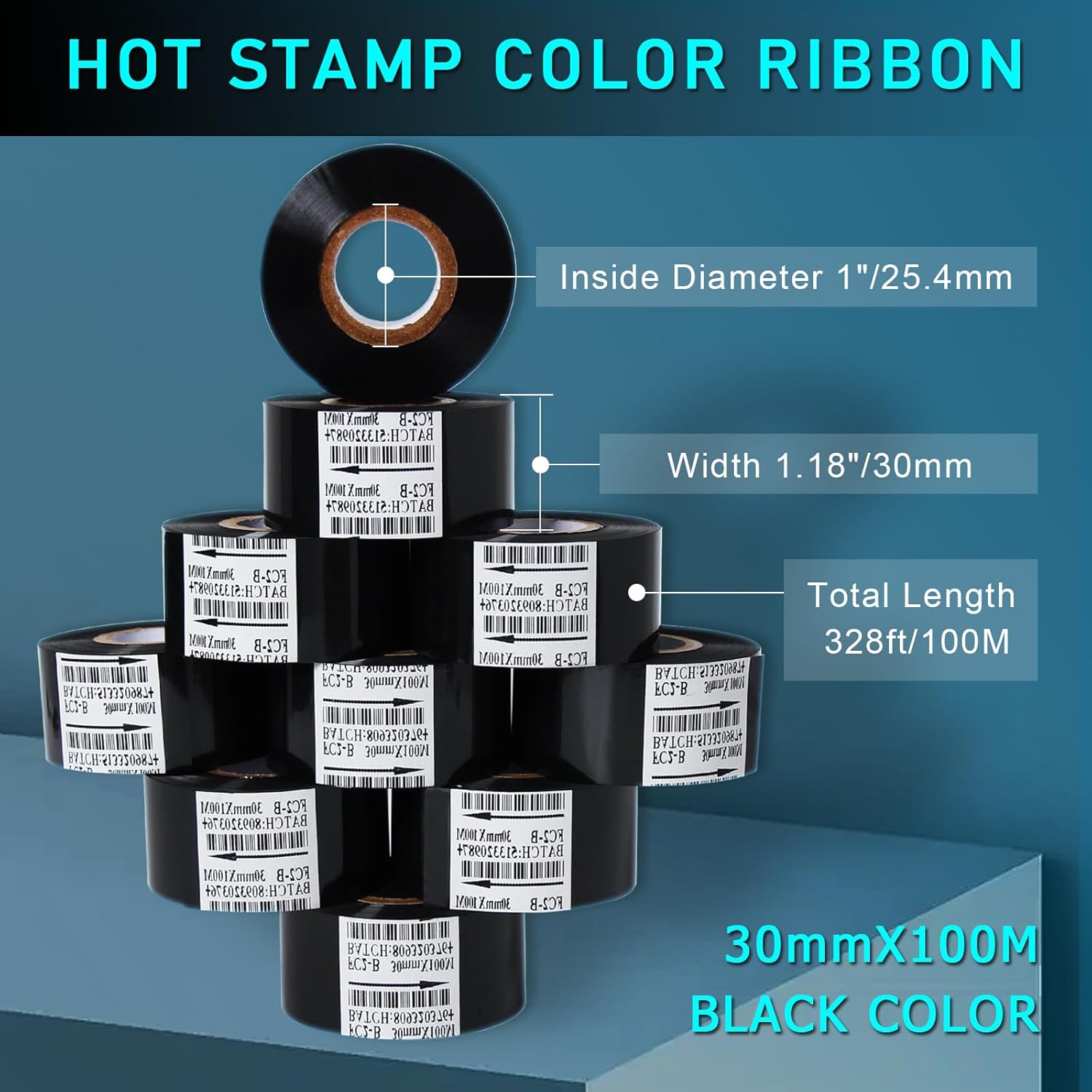 Largeur du noir 30mm 35mm pour - Typewriter Ribbon Roll avis et prix