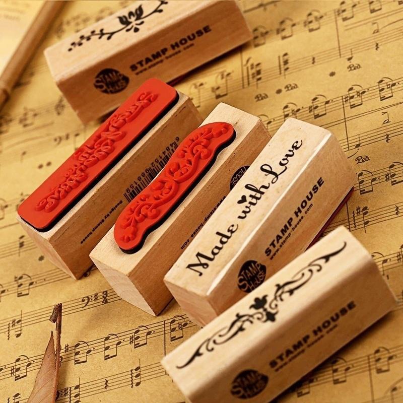 Timbre en bois et caoutchouc p - Vintage Collectible Stamps avis et prix